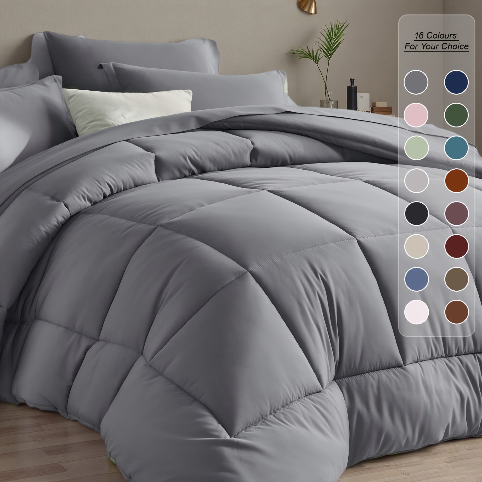 Luxury Bags In Pakistan - 5/7pcs Luxurious Checked Pattern Comforter Set-Multiple