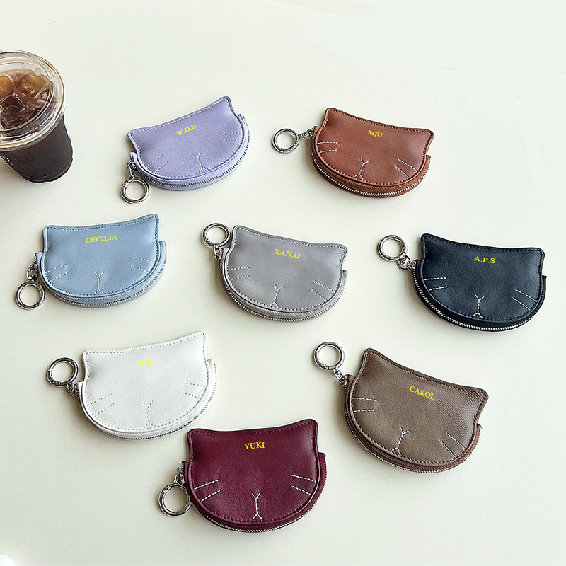 Cute Cat Mini Coin Purse With  – Luxury Bags Name For Women recenzja i cena