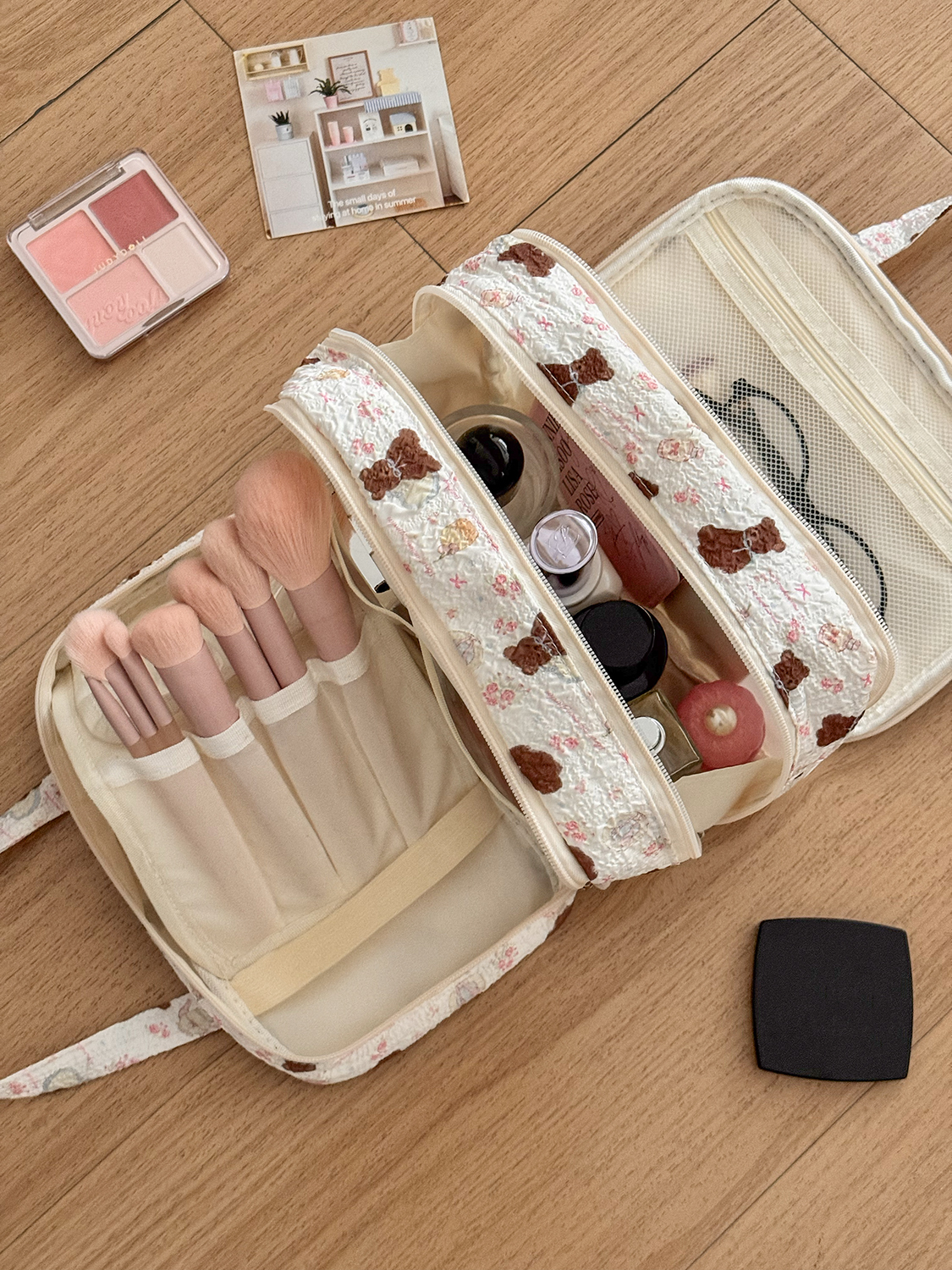 Airfriend Bear Makeup Bag Pouc – Luxury Quilted Bags recenzja i cena