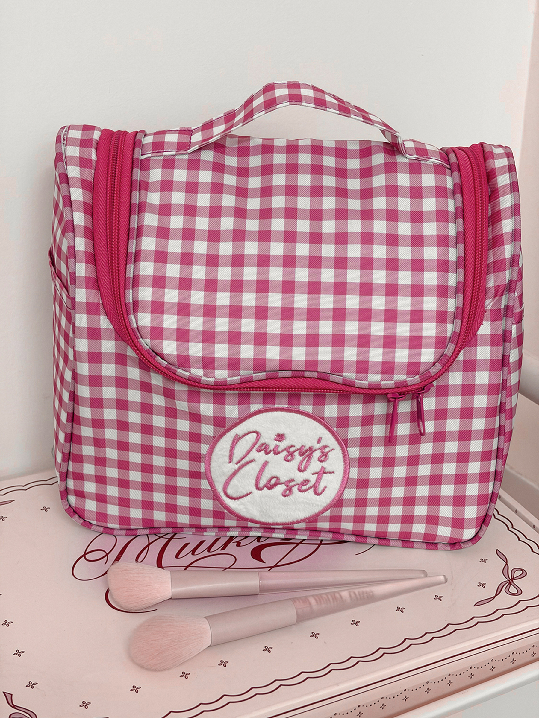 Airfriend Cute Grid Makeup Bag – Luxury Bags In China Wholesale recenzja i cena