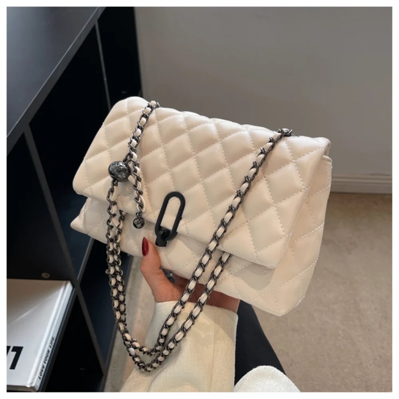 2026 Women's Beige Diamond Qui – Luxury Quilted Bags recenzja i cena