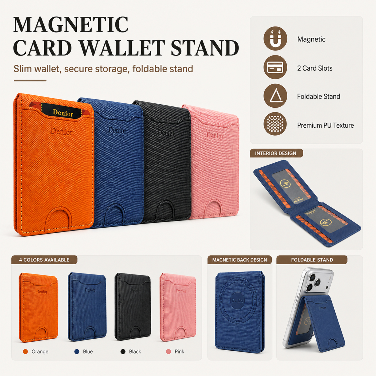 Mobile Phone Wallet Stand Magn – Luxury Bags & Leather Repair Of Atlanta recenzja i cena