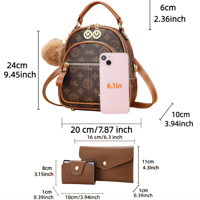 3-piece women's bag set, light – Luxury Bags & Leather Repair Of Atlanta recenzja i cena