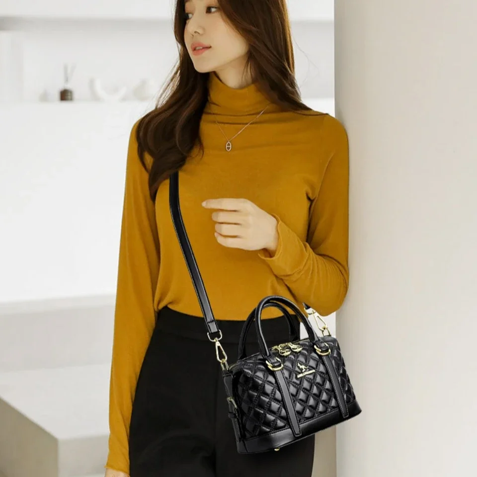 High Quality Soft Leather Tote – Luxury Quilted Bags recenzja i cena