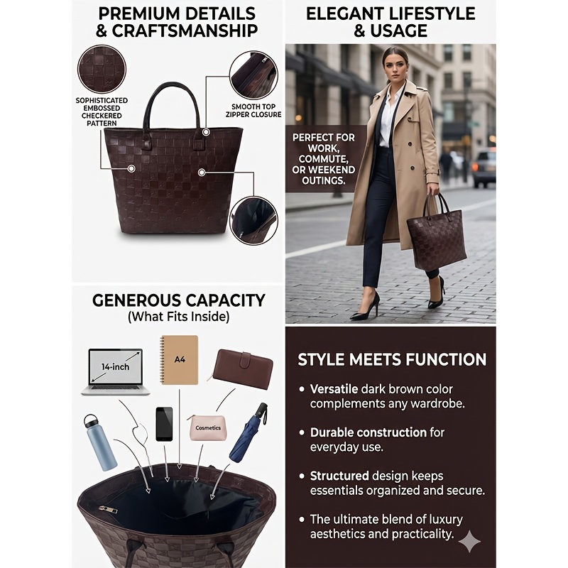 Light Luxury Deep Brown Quilte – Luxury Quilted Bags recenzja i cena