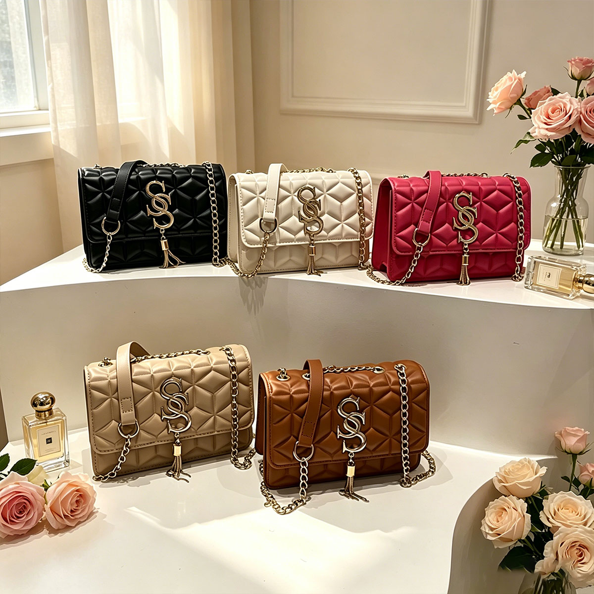 Light Luxury Trend Argyle Quil – Luxury Quilted Bags recenzja i cena