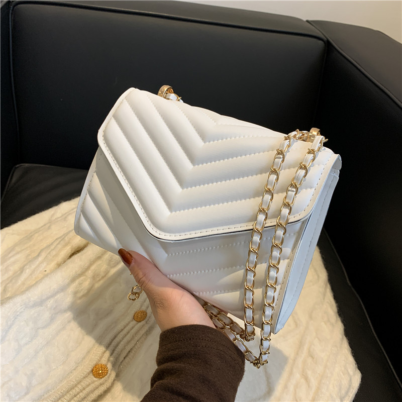 Women's White Black Quilted Ch – Luxury Quilted Bags recenzja i cena