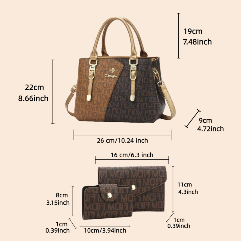 3-piece women's bag set, luxur – Luxury Bags & Leather Repair Of Atlanta recenzja i cena