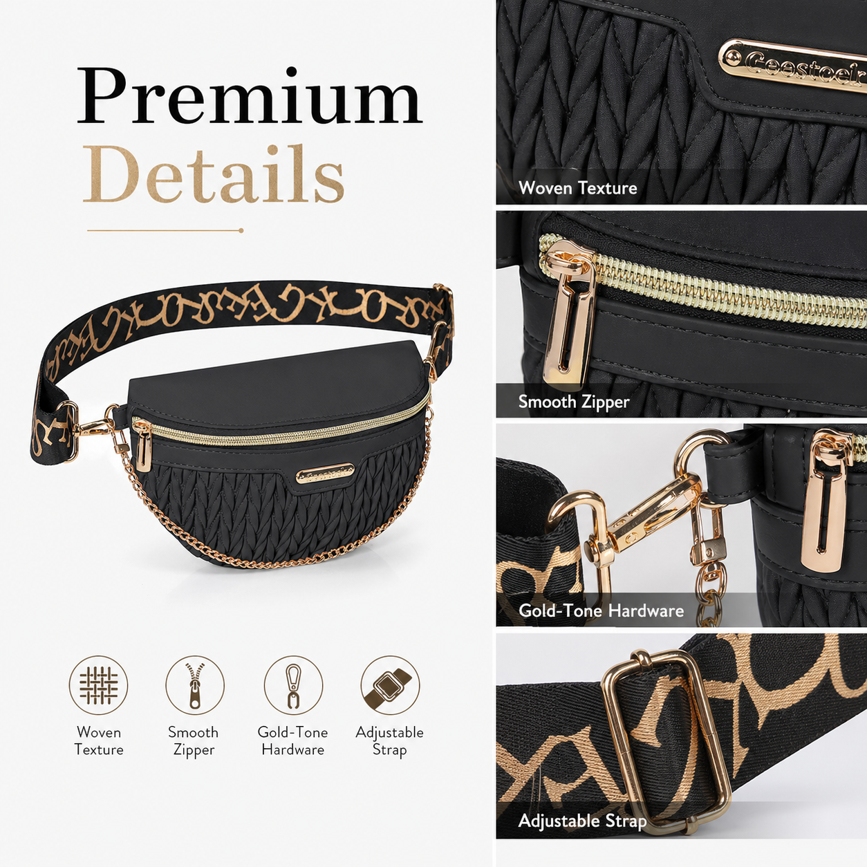 Luxury Quilted Waist Pack for  – Luxury Quilted Bags recenzja i cena