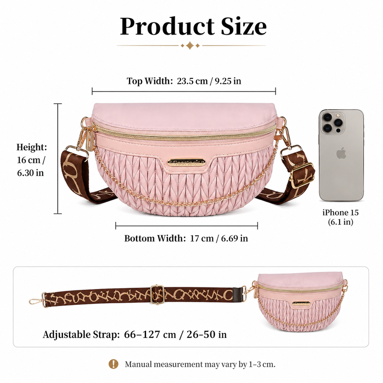 Luxury Quilted Waist Pack for  – Luxury Quilted Bags recenzja i cena