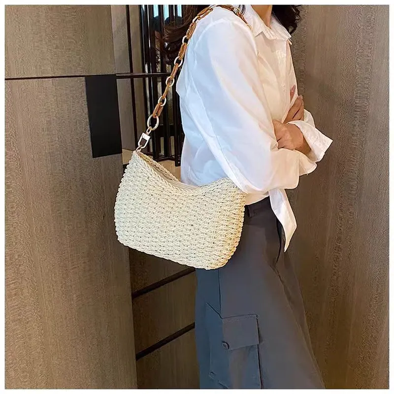 Straw Woven Shoulder Bag for W – Luxury Bags & Leather Repair Of Atlanta recenzja i cena