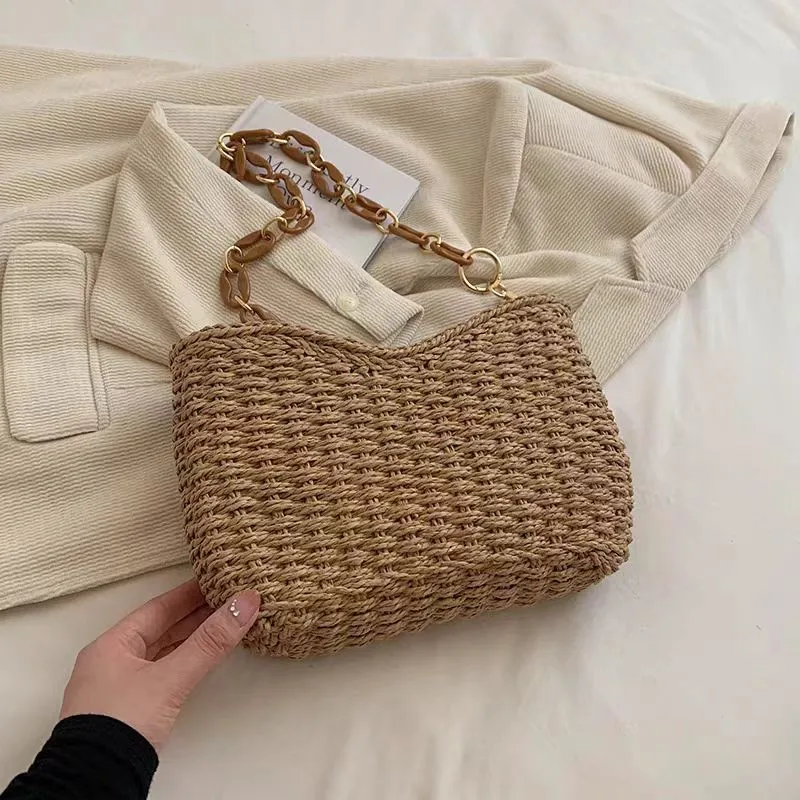 Straw Woven Shoulder Bag for W – Luxury Bags & Leather Repair Of Atlanta recenzja i cena