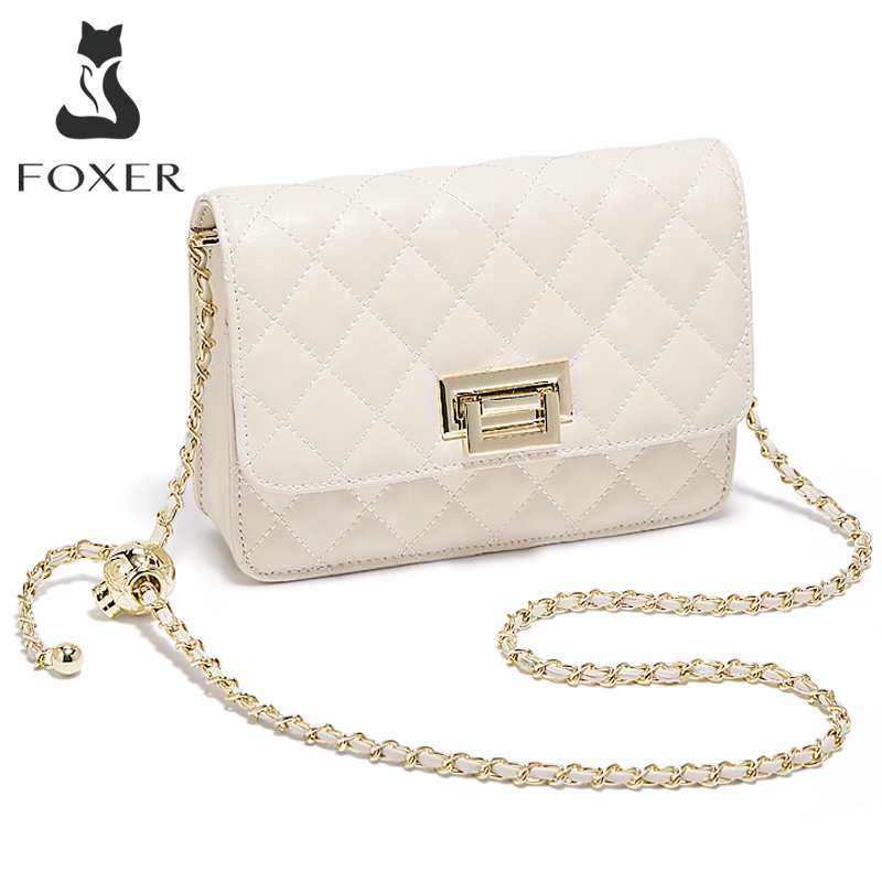 FOXER 2026 Women White Quilted – Luxury Quilted Bags recenzja i cena