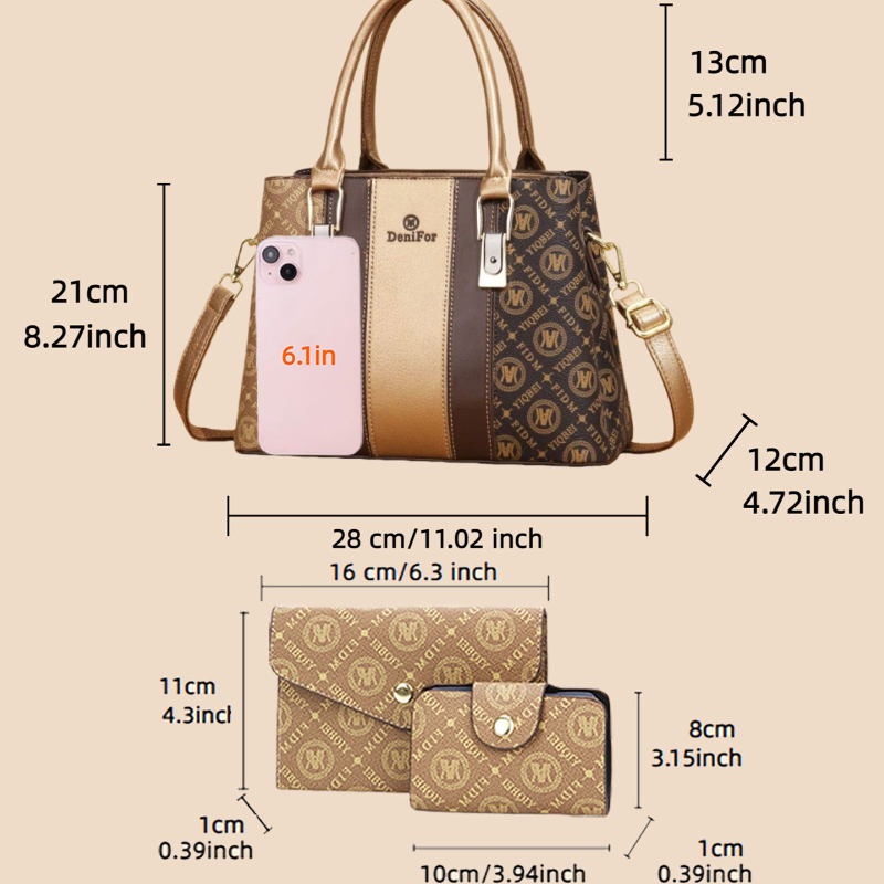 3-piece set of women's handbag – Luxury Bags & Leather Repair Of Atlanta recenzja i cena