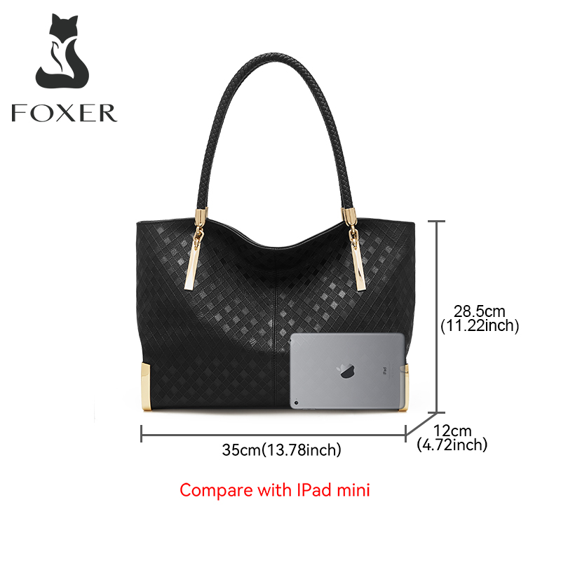 FOXER Genuine Leather Lady's H – Luxury Quilted Bags recenzja i cena