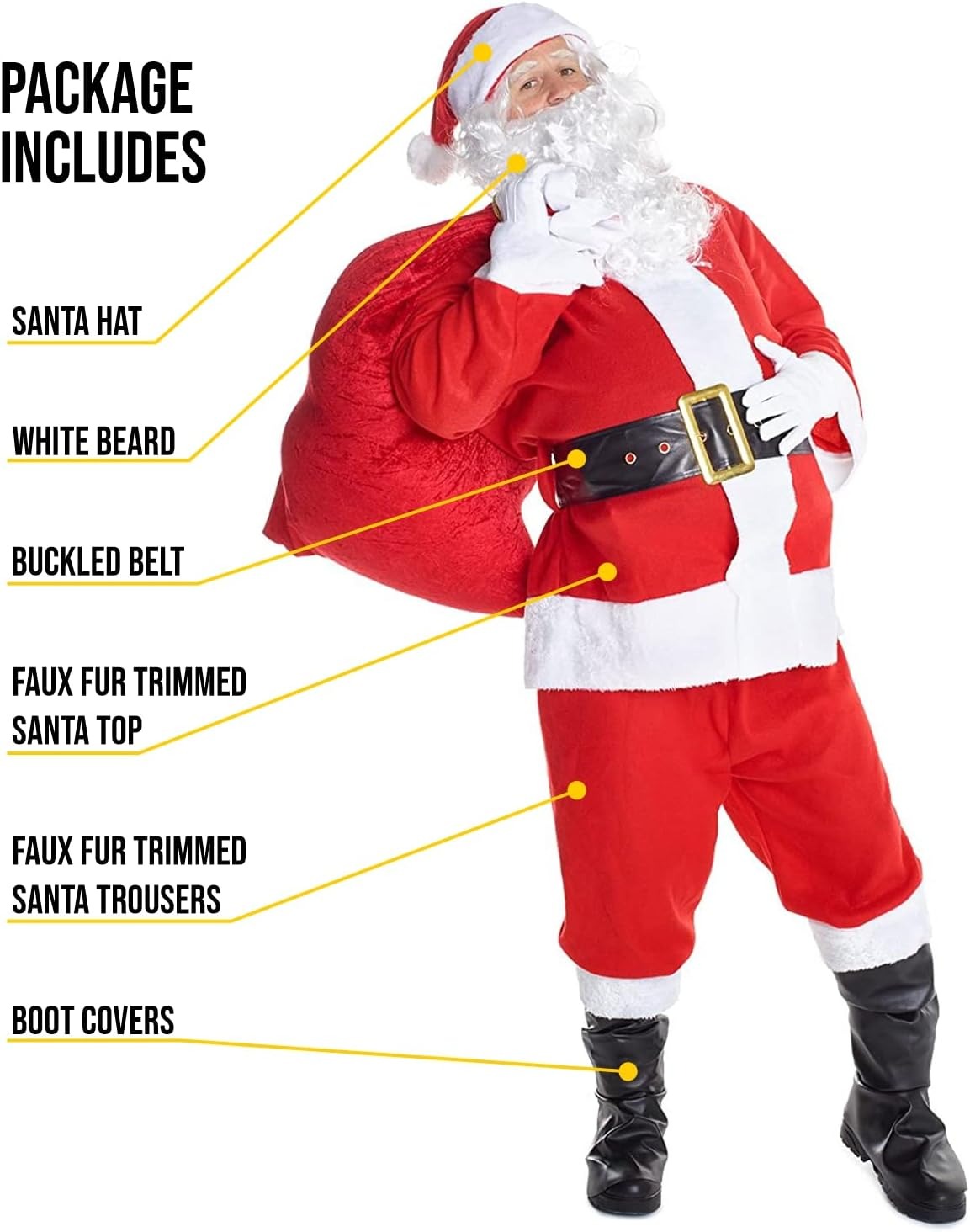 Christmas Santa Claus Costume  – Luxury Bags Europe recenzja i cena