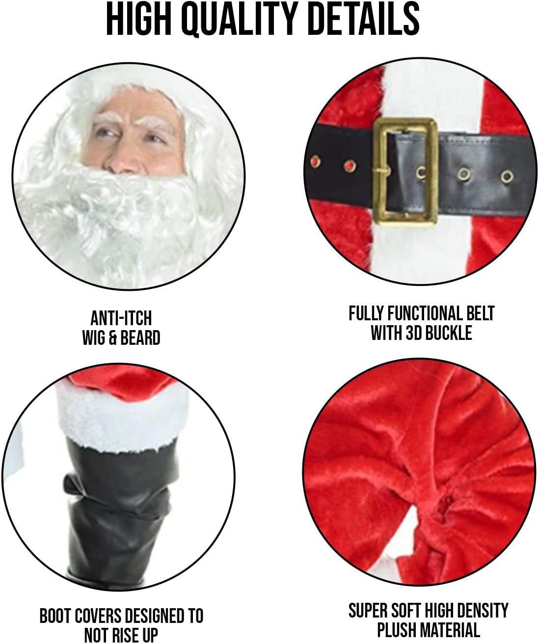 Christmas Santa Claus Costume  – Luxury Bags Europe recenzja i cena
